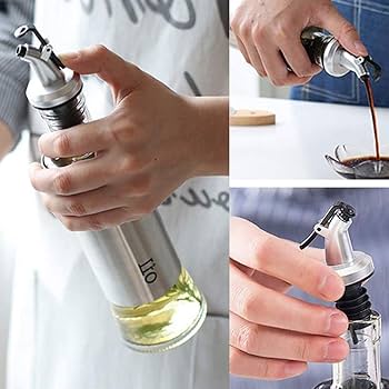 Oil Dispenser Bottle Automatic Opening and Closing Oil Pot